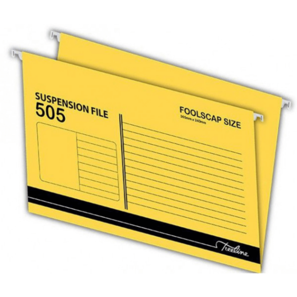 Foolscap Suspension File Yellow (505)  Box-25