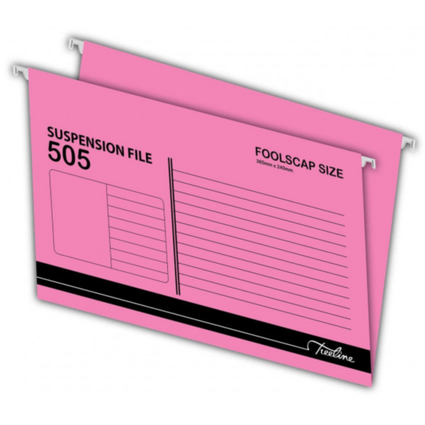 Foolscap Suspension File Pink (505)  Box-25